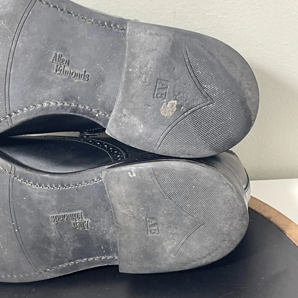 Allen Edmonds Van Ness Men 8 Cap Toe Oxford Black Leather Dress Shoes Classic